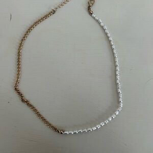 Gold and Pearl Beaded choker